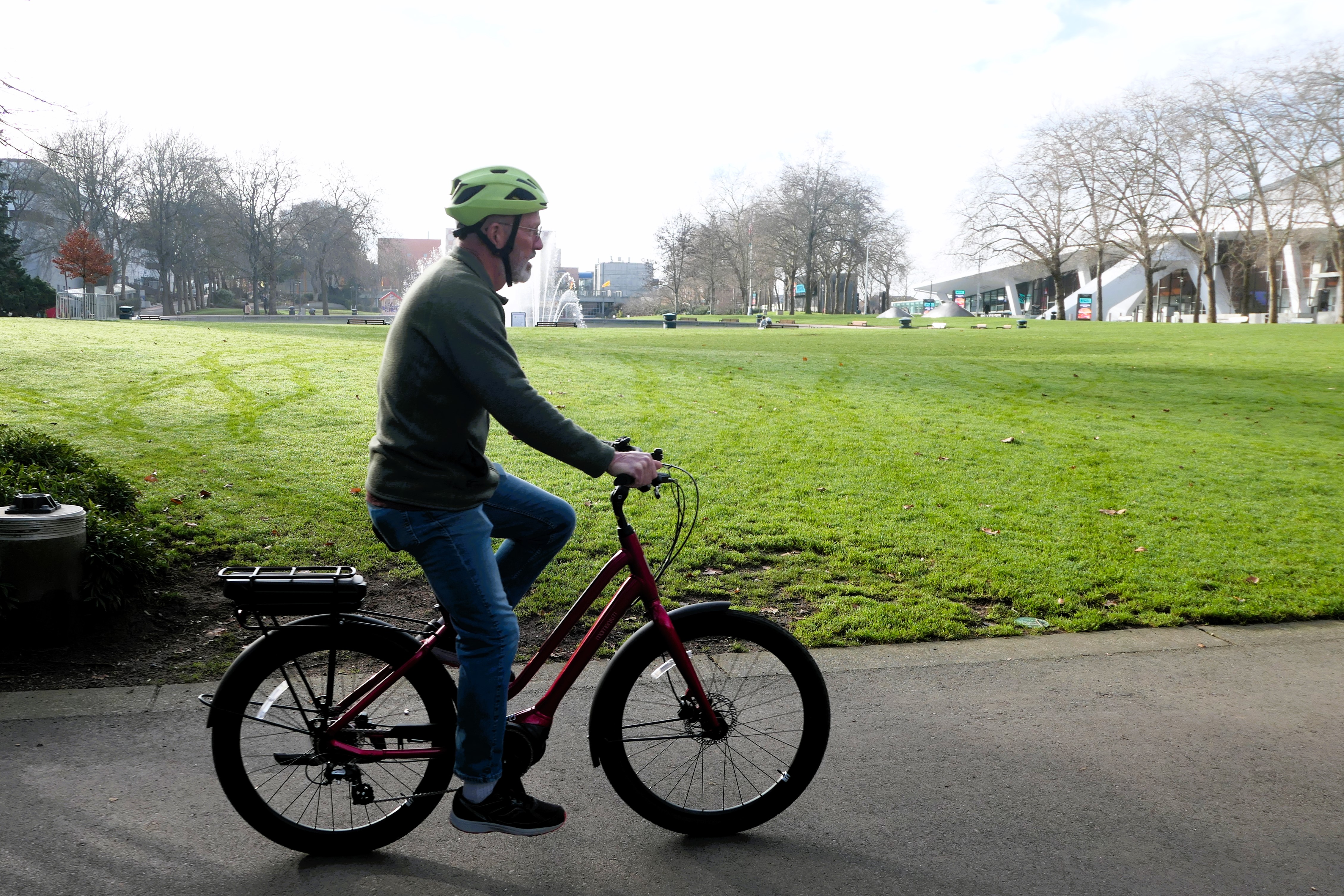 Testing a Momentum on Seattle Center grounds.